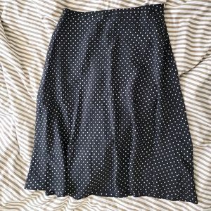 Polka Dot Midi Skirt